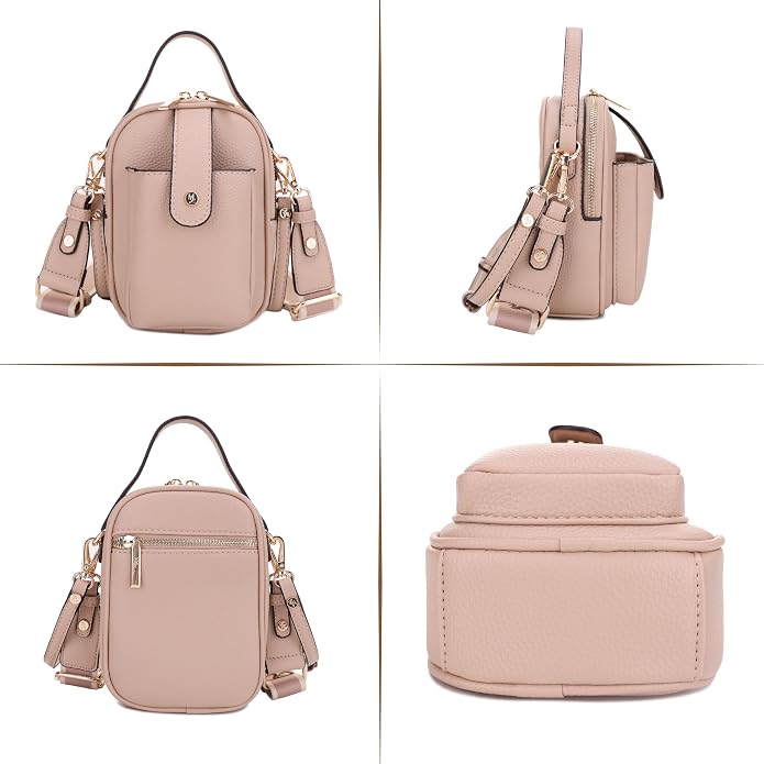 Mali+Lili Gail Vegan Leather Multi Compartment Crossbody Bag