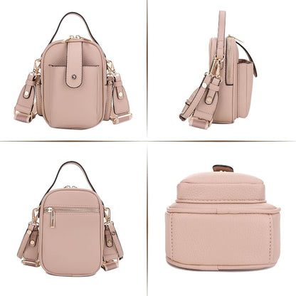 Mali+Lili Gail Vegan Leather Multi Compartment Crossbody Bag