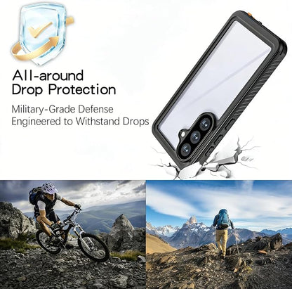 for Samsung Galaxy S26 Waterproof Case, Military-Grade Full Body Defense: IP68 Underwater Protection, Built-in Screen Protector & Camera Lens Cover, 10FT Waterproof Shockproof Dustproof. Black