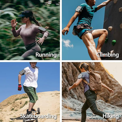 BONE Run Tie 3, Running Phone Armband, Skin-Friendly Silicone Sport Armband with Dual Layer Structure for Heat-Dissipation, Workout Phone Holder for iPhone and 4-7"-7.2" Smartphones (2-Size Combo)