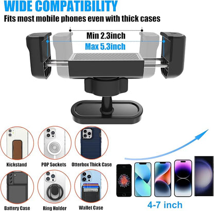 Magnetic Phone Holder for Gym Golf Cart Powerful Magnetic Base Works on Any Metal Surface Ideal for Workout Recording 360° Rotatable Gym Magnet Phone Mount Cradles Compatible with 4-7" Phones