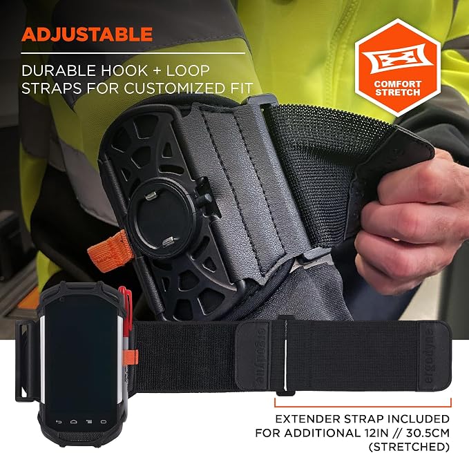 Ergodyne Squids 5545 Armband, Wristband Scanner Mount, Adjustable to Fit Phones, Scanners, Mobile Computers, PDA