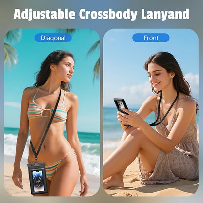 AiRunTech Large Waterproof Phone Pouch, River Lake Essential Accessories Protector iPhone Passport Money,Kayaking Boating Canoe Paddle Board Must Haves