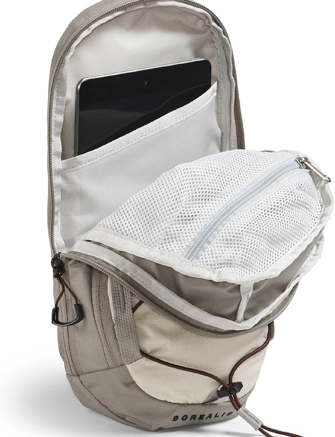 THE NORTH FACE Borealis SIing Bag | Crossbody Adjustable Strap, Water Repellent Finish, Multiple Compartments, Tablet Sleeve