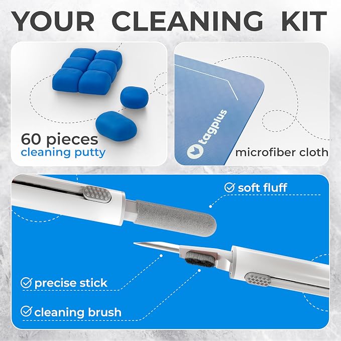 for Airpod Cleaner Kit + Pro Cleaning Tool - Compatible for Earbud Cleaning kit for iPhone Cleaning Kit for iPhone Cleaner Kit for Airpods Cleaning Kit Cleaning Putty Phone Cleaning Kit