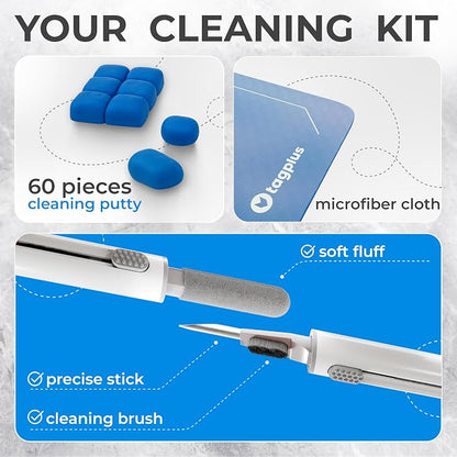 for Airpod Cleaner Kit + Pro Cleaning Tool - Compatible for Earbud Cleaning kit for iPhone Cleaning Kit for iPhone Cleaner Kit for Airpods Cleaning Kit Cleaning Putty Phone Cleaning Kit