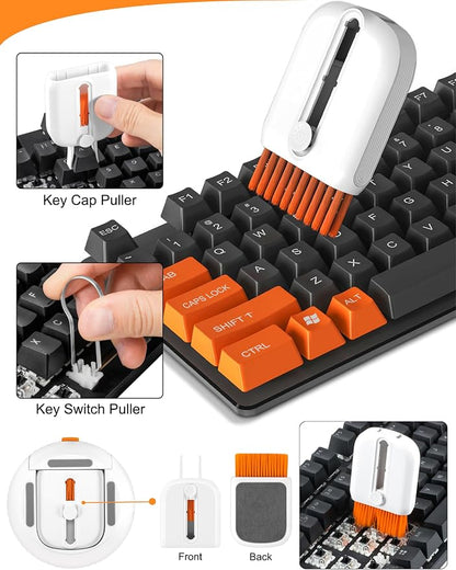 Laptop, Phone, and Electronics Cleaning Kit with Spray, Microfiber Cloth, Brush, 21 Tools (Triangle)