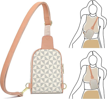 INICAT Small Sling Bag for Women Everyday & Travel Crossbody Bags Lightweight Cross Body Purses Vegan Leather