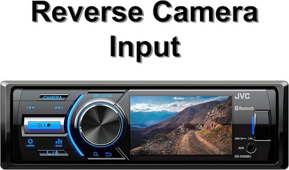 JVC - KD-X560BT - Digital Media Car & Marine Bluetooth Receiver iPhone/Android/USB/AUX Car Stereo with Rear Camera Input
