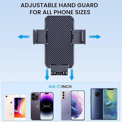 Phone Holders for Your Car [Military Grade Suction Ultra Strong Base] Cell Phone Car Holder 3 in 1 Dashboard/Windshield/Air Vent Hands-Free for iPhone Android