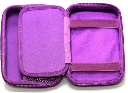 Navitech Purple Power Bank EVA Cover/Case/Travel Case Compatible with GRDE 25000mAh Power Bank Ultra High Capacity External Battery Portable Charger
