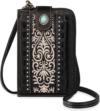 Montana West Small Crossbody Bags for Women Western Handbag with Cash Slots