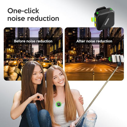 Wireless Collar-Type Microphone-Highly Noise-reducing, Plug-and-Play, 20 Hours of Battery Life, Suitable for Video Recording, Video blogs, Live Streaming-Clear Audio Quality Microphone