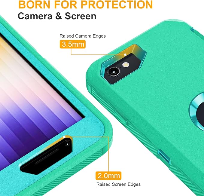jaroco Finger Sleeves for iPhone SE Case, 0.15mm Superconducting Nanofibers, Smooth Feel, Anti-Sweat with Non-Slip Removable Heavy Duty Full Body Phone Case-Green