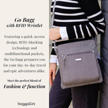 Baggallini womens Go Bagg With Rfid Phone Wristlet