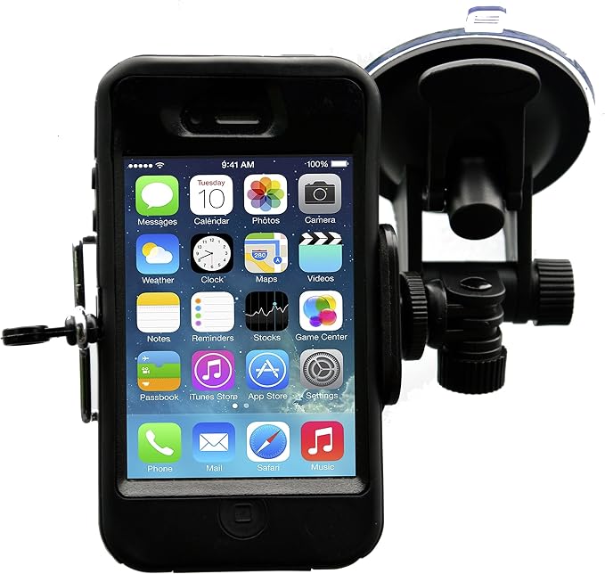 DaVoice Car Phone Mount - Windshield Compatible Cell Phone Holder for iPhone XS/XR/8/7/6S/6 Plus SE, Samsung Galaxy S9/S8/Note 8/S7/S6/S5, Google Pixel XL