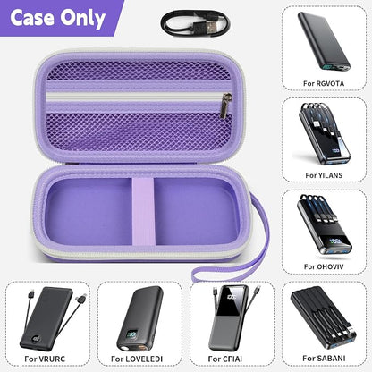 ANKHOH Portable Bank Charger Case for Charmast for VRURC for OHOVIV for SABANI for YILANS for CFIAI for LOVELEDI for RGVOTA for Miday for RONEGN for POIYTL for IAPOS Fast Charging Battery(Purple)