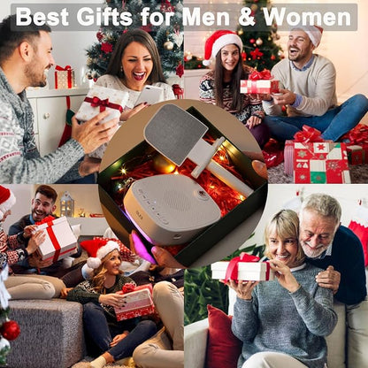 OLES Gifts for Men Women, Adjustable Cell Phone Stand with Wireless Bluetooth Speaker(7-11''Height), Unique Birthday Gifts for Dad Mom Him, Phone Holder Led Color Light for iPhone/Android/Tablets