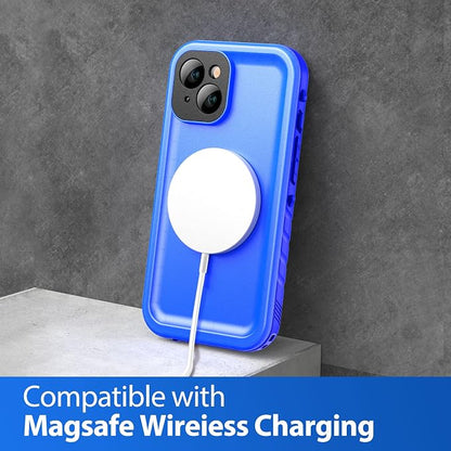 SPORTLINK Design for iPhone 14 Waterproof Case - Shockproof Dustproof Phone Case with Screen Protector for iPhone 14, Full Body Protective Case for iPhone 14 Cover 6.1'' Blue