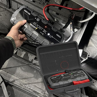 Hard Case for Boost X GBX155 / GB150 UltraSafe Car Battery Jump Starter, Portable Storage Jump Starter Box - Black (Case Only)