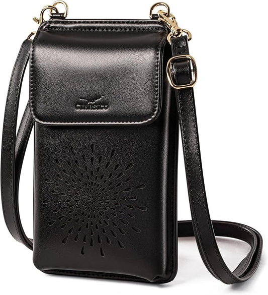 Claasico Crossbody Phone Purse for Women – RFID Phone Case Wallet w/Magnetic Closure & Separate Zipper Pocket Crossbody Bag
