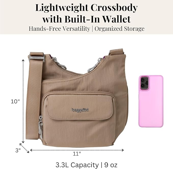 Baggallini Women Criss Cross Crossbody Bag