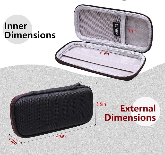 LTGEM EVA Case for Compatible with Anker 622 623Magnetic Battery and Apple MagSafe Battery Pack, Power Bank Storage Holder for Anker and iPhone USB C Charger