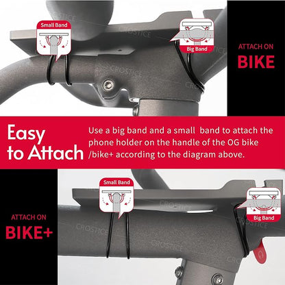 Phone Holder Compatible with Peloton Bike & Bike Plus Accessories, Original Design Cell Phone Tray, Holder for iPhone, Cellphone Mount, Fit for Most Mobile, Baby Monitor