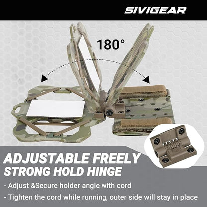 Tactical Phone Holder,Plate Carrier Phone Mount Not Block the Phone Camera Molle Phone Holder for Hunting,Duty,Hiking