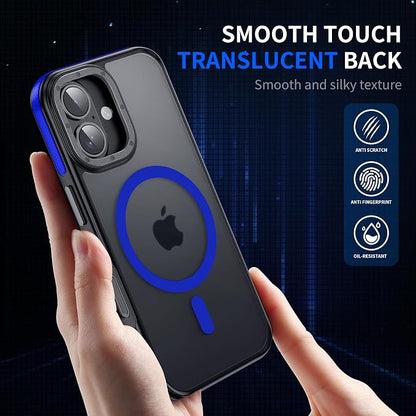 Strong Magnetic for iPhone 17 case [10Ft Military-Grade Protection] Compatible with fit MagSafe Shockproof Slim Thin Cover case for iPhone 17 6.3 inch, Blue Bumper