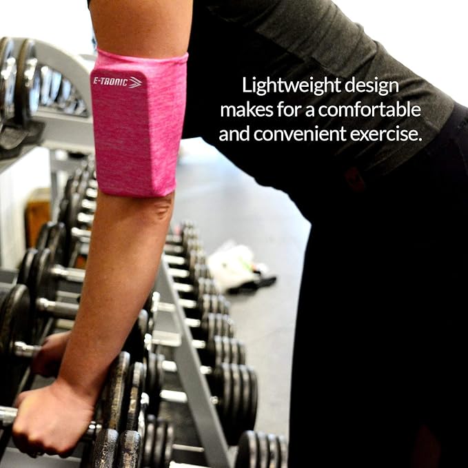E Tronic Edge Phone Holder for Running, Cell Phone Arm Bands with Reflective Logo, Phone Strap Armband Fits iPhone and Android, Use for Running, Walking, Hiking and Biking, Pink XL