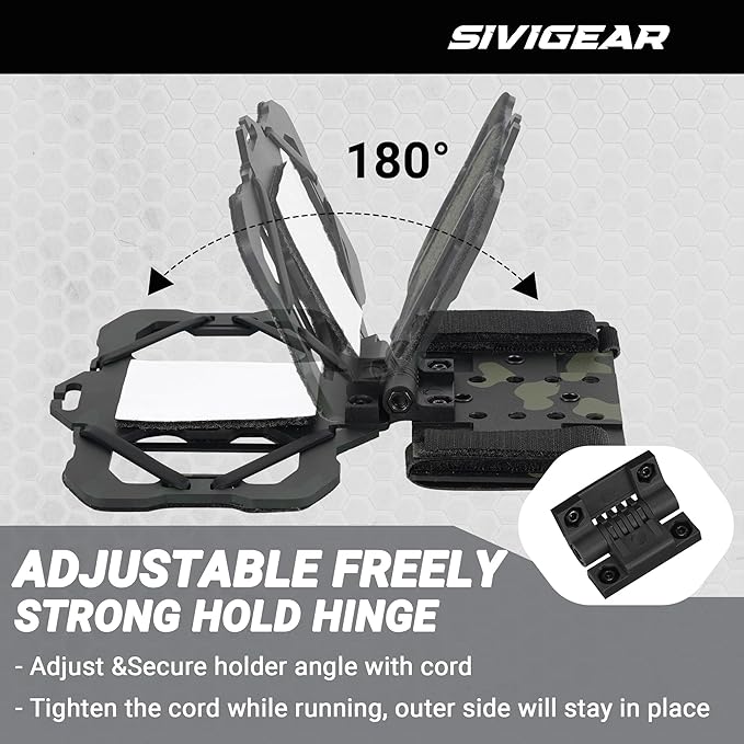 Tactical Phone Holder,Plate Carrier Phone Mount Not Block the Phone Camera Molle Phone Holder for Hunting,Duty,Hiking