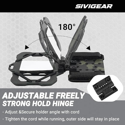 Tactical Phone Holder,Plate Carrier Phone Mount Not Block the Phone Camera Molle Phone Holder for Hunting,Duty,Hiking