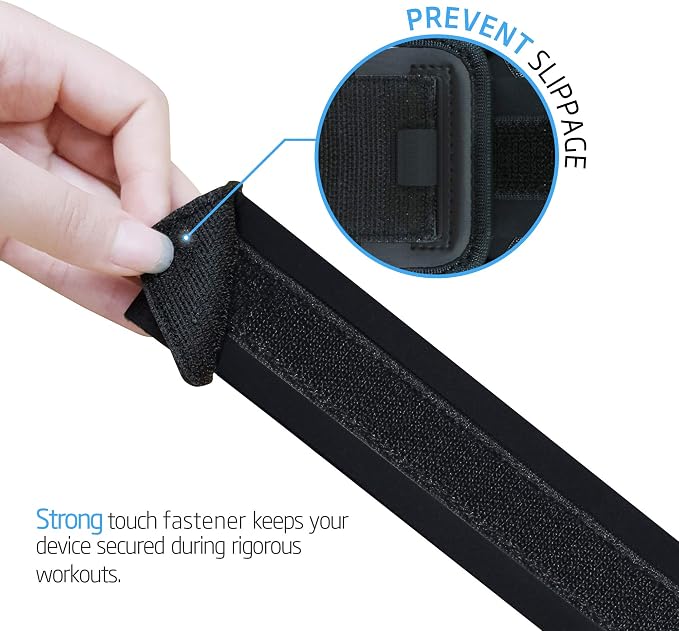 Cell Phone Armband Case for iPhone 15, 14, Pro with Adjustable Band & Key Holder for Running, Exercise and Recreation