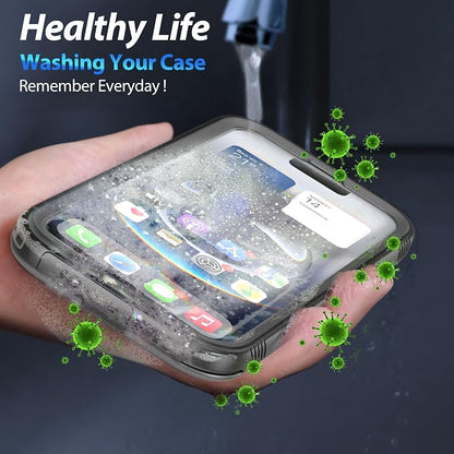SPORTLINK for iPhone 16e Case/iPhone 17e Case, IP68 Waterproof Military Protective Full Body Heavy Duty Shockproof 360 Sealed Dustproof with Camera Screen Protector Cover for i Phone 16 e 6.1" Black