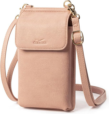 Claasico Crossbody Phone Purse for Women – RFID Phone Case Wallet w/Magnetic Closure & Separate Zipper Pocket Crossbody Bag