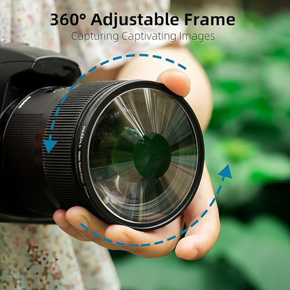 GREEN.L 67mm Spiral Halo Camera Lens Filter Halo Swirl Filter