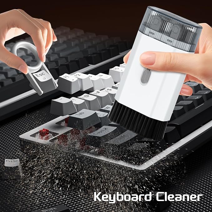 Keyboard Cleaning Kit-13-in-1 Multifunctional Cleaner Kit-Laptop Cleaner Compatible with iPad iPhone Pro Earbuds Airpod MacBook-Electronics Cleaning Brush Tool for Charging Port,Computer Screen