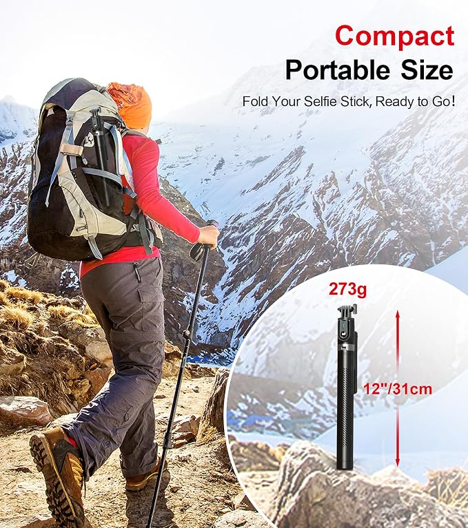 Selfie Stick Phone Tripod with Remote and LED Fill Lights - ASHINER 70 inch Heigh Cell Phone Holder for Travel, Vlogging, Live Streaming Video and Photos,Phone Stand Compatible with iPhone and Android