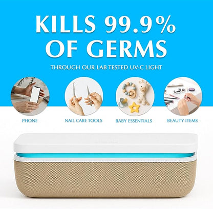 UV Phone Sanitizer Box – Modern UV Sanitizer for Smartphones and More | Large Capacity | Fast Disinfection