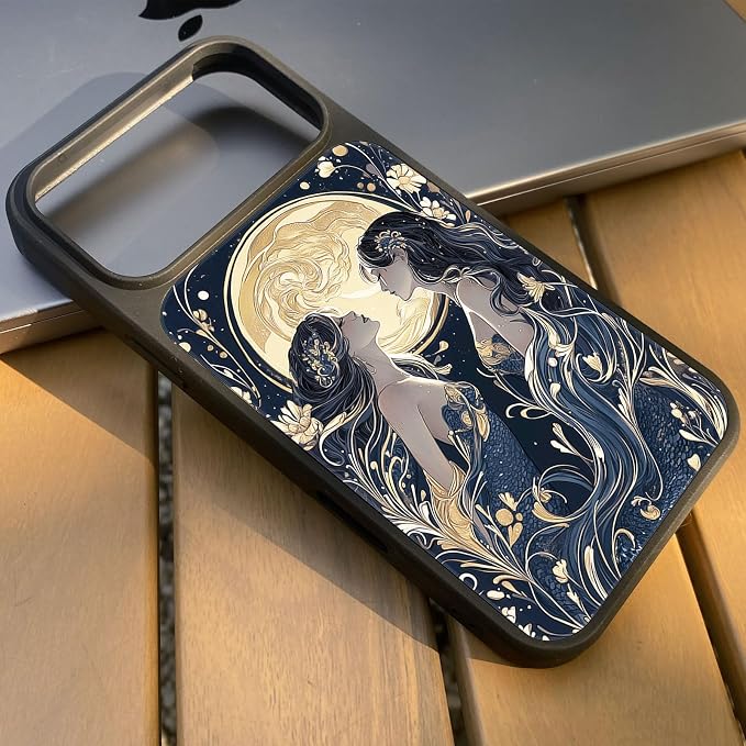 Constellation Series - Pisces Designs Magnetic for iPhone 17 pro max Case, Tarot Style Model Glass Phone Cover, Compatible with Magsafe - fits iPhone 17 pro max Case for Women