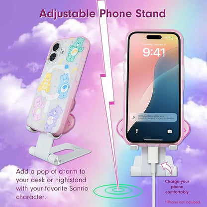 Sonix x Care Bears Character Phone Stand | Adjustable Cell Phone Holder, Desk Stand, Dock | Care Bears | Cheer Bear