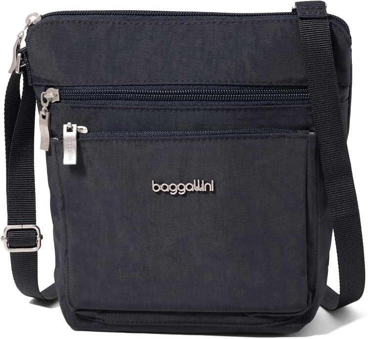 Baggallini Pocket Crossbody Bags for Women 8x8 Small Lightweight Durable Water-resistant Travel Purse W/Rfid