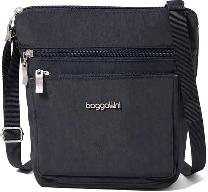Baggallini Pocket Crossbody Bags for Women 8x8 Small Lightweight Durable Water-resistant Travel Purse W/Rfid