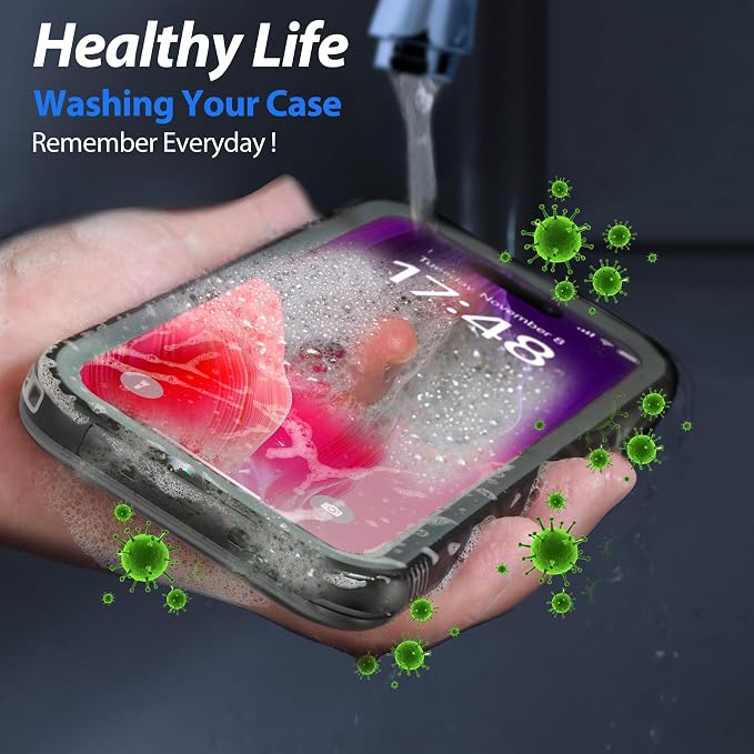SPORTLINK for iPhone 15 Pro Max Case - IP68 Waterproof Military Protective Full Body Heavy Duty Shockproof 360 Sealed Dustproof with Camera Screen Protector Cover for i Phone 15 Pro Max 6.7" Black