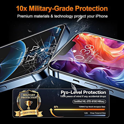 3 Pack for iPhone 12 Pro Max Screen Protector 6.7 Inch, Auto Dust Removal, 9H Hardness, Anti-Fingerprint, HD Clear Tempered Glas with Auto Alignment Kit