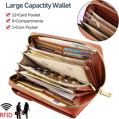 HUANLANG Small Crossbody Phone Bags for Women Leather Cell Phone Purse Wallet | Small, Cell Phone