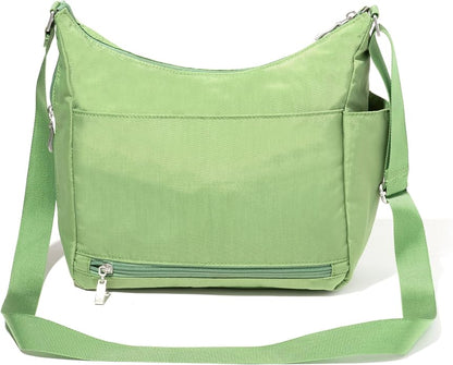 Baggallini womens Everywhere Bagg Crossbody Women 11x9 Lightweight Nylon Hobo Water-resistant Travel Bag W/Rfid