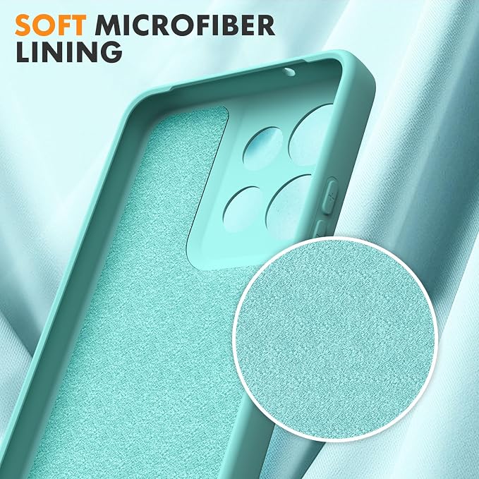 Case for Motorola Moto G Power (2025), 2 Pack Tempered Glass Screen Protectors, Soft TPU Silicone Shockproof Case-Ice Blue