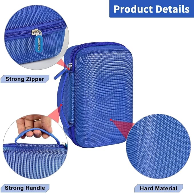 Laptop Power Bank Case for Anker 25000& Prime 27650，Blue | Organizes the Power Bank, Small Cables and 100W Charging Base; Larger 150W Charging Base Does Not Fit, Case Only